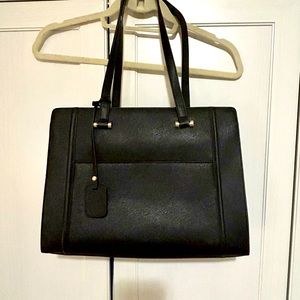 White House Black Market saffiano leather bag